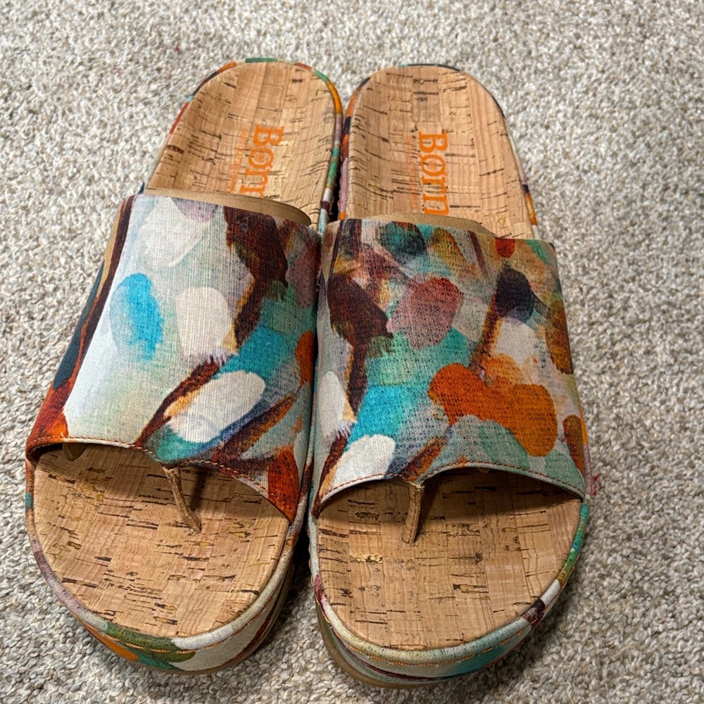 Colorful Cork Born cork Sandals NEW